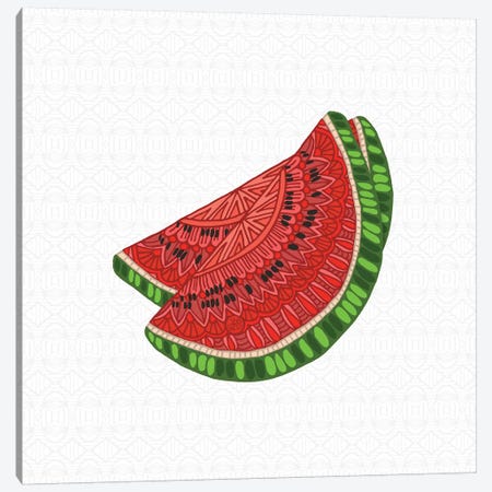 Watermelon Canvas Print #ANG178} by Angelika Parker Canvas Wall Art