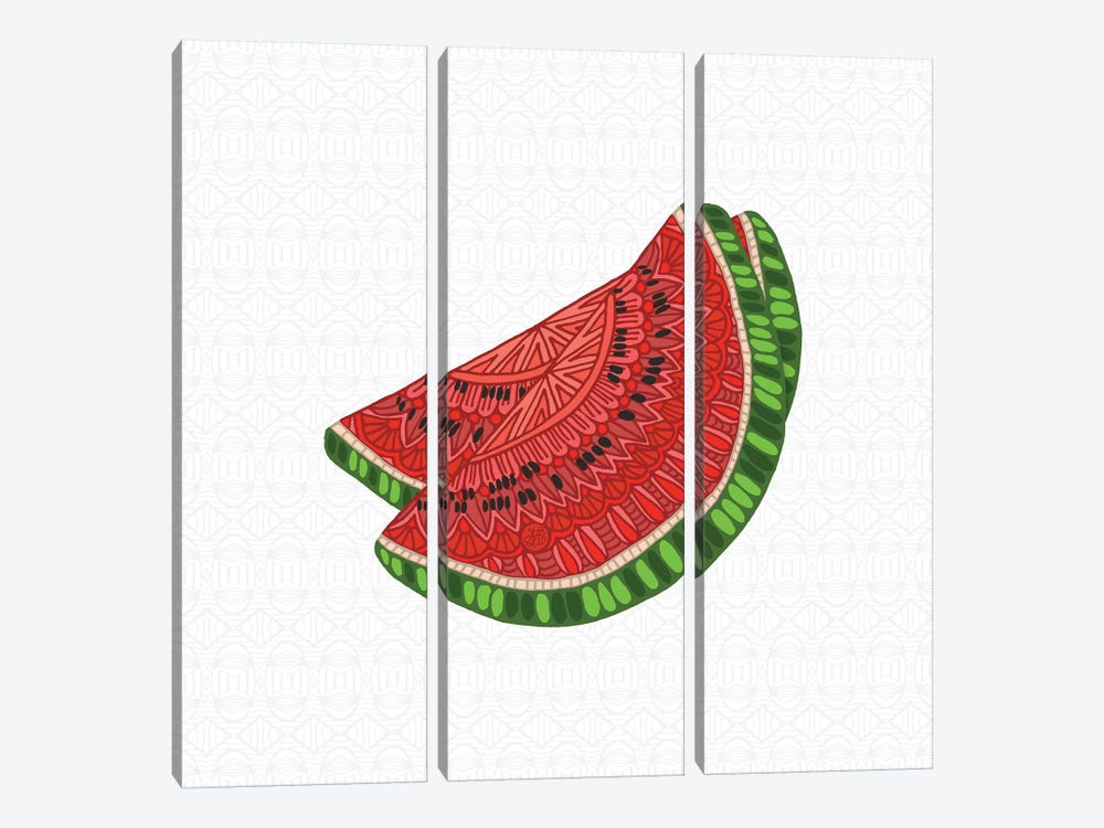 Watermelon by Angelika Parker 3-piece Canvas Print
