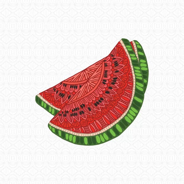 Minimalist Décor: Watermelon by Angelika Parker