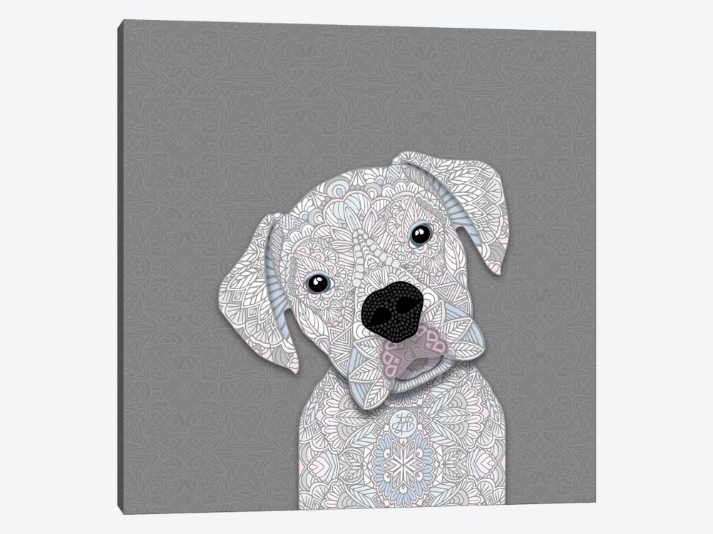 White Boxer by Angelika Parker 1-piece Canvas Wall Art