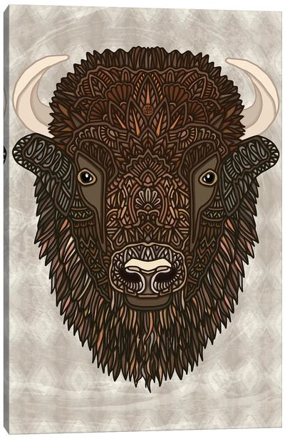 Bison Canvas Art Print - Angelika Parker