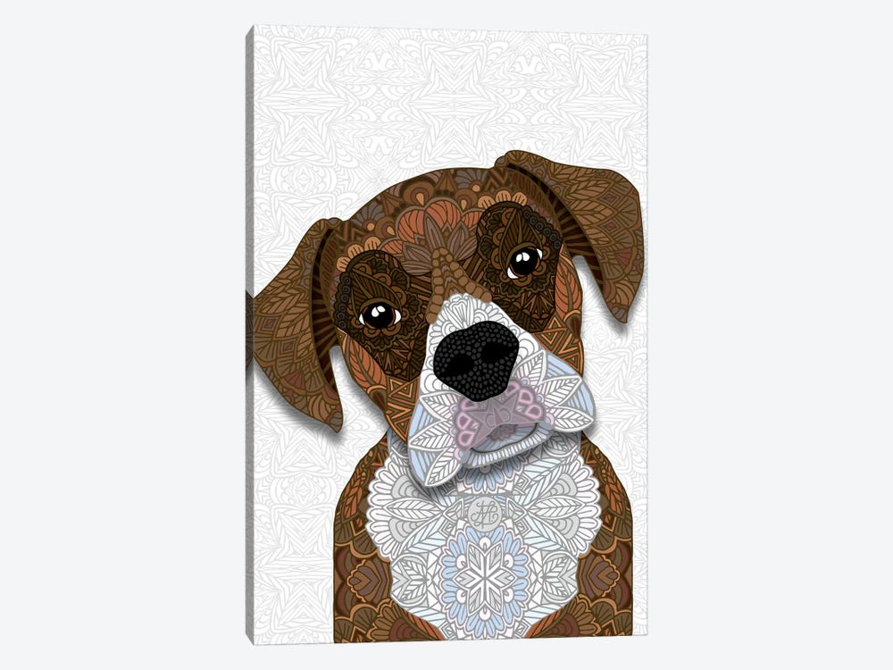 Brown Boxer by Angelika Parker 1-piece Canvas Wall Art