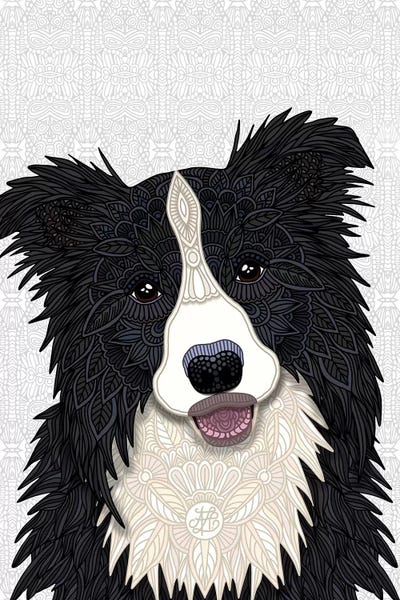 Cute Border Collie by Angelika Parker canvas print