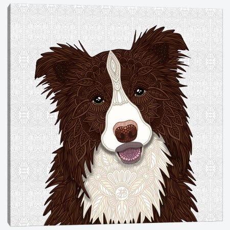 Red Border Collie Canvas Print #ANG188} by Angelika Parker Art Print