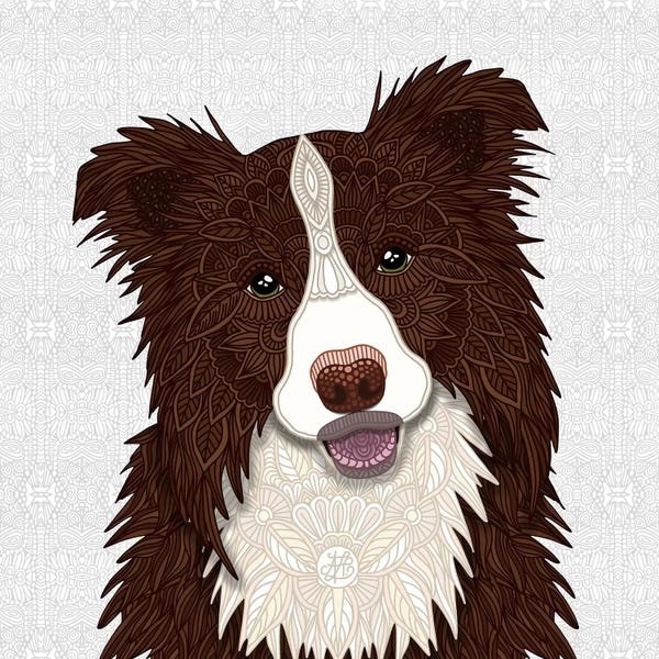 Border Collies: Red Border Collie by Angelika Parker