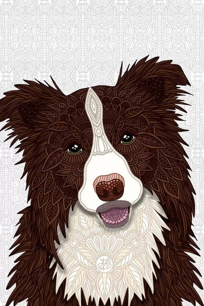 Red Border Collie by Angelika Parker acrylic art print