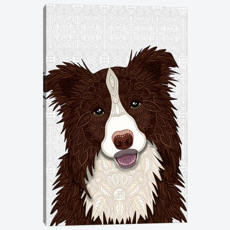 Red Border Collie Canvas Print #ANG189} by Angelika Parker Art Print