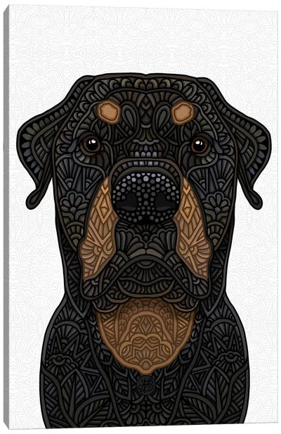 Rottweiler Canvas Art Print - Angelika Parker