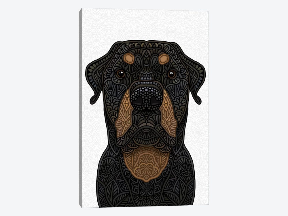 Rottweiler by Angelika Parker 1-piece Canvas Art Print