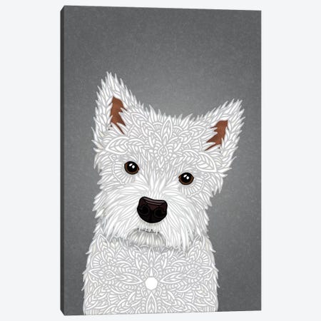 West Highland Terrier Canvas Print #ANG199} by Angelika Parker Canvas Wall Art