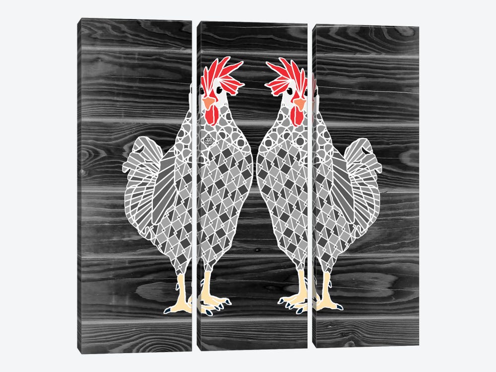 Chicks by Angelika Parker 3-piece Canvas Artwork