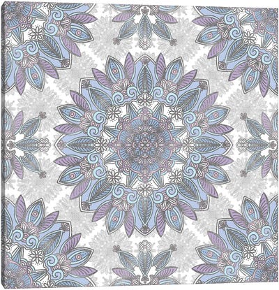 Violet Mandala Canvas Art Print - Mandala Art