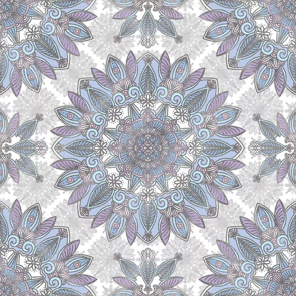 Mandalas: Violet Mandala by Angelika Parker