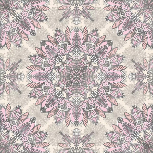 Angelika Parker: Rose Mandala by Angelika Parker