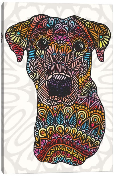 Colorful Roxy Canvas Art Print - Labrador Retriever Art