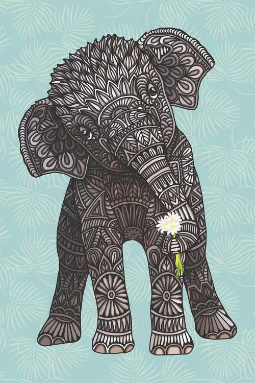 Baby Elephant - Teal