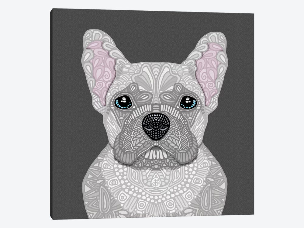 Cream Frenchie by Angelika Parker 1-piece Canvas Art Print