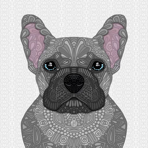 Angelika Parker: Blue Frenchie by Angelika Parker