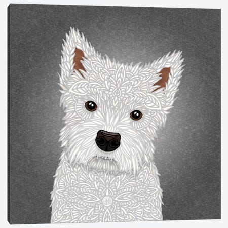 West Highland Terrier Canvas Print #ANG223} by Angelika Parker Canvas Art