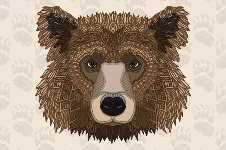 Grizzly Bear - Horizontal by Angelika Parker wall art