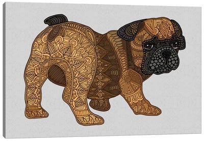 Chops - Frenchie Puppy Canvas Art Print - French Bulldog Art
