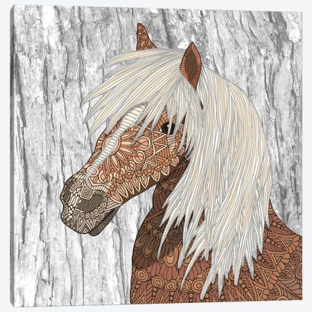 Nickerson - Haflinger Horse Canvas Print #ANG229} by Angelika Parker Canvas Wall Art