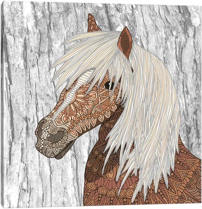 Nickerson - Haflinger Horse Canvas Art Print - Angelika Parker