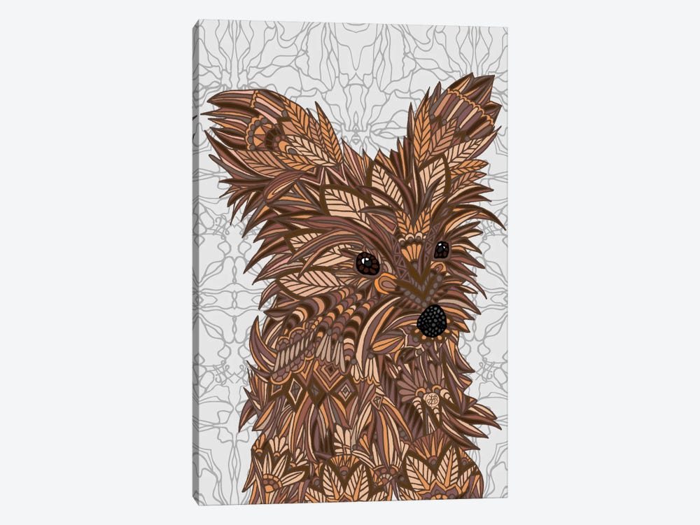 Cute Yorkie by Angelika Parker 1-piece Canvas Wall Art