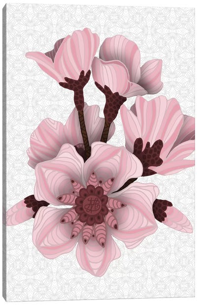 Cherry Blossoms - Light Canvas Art Print - Angelika Parker