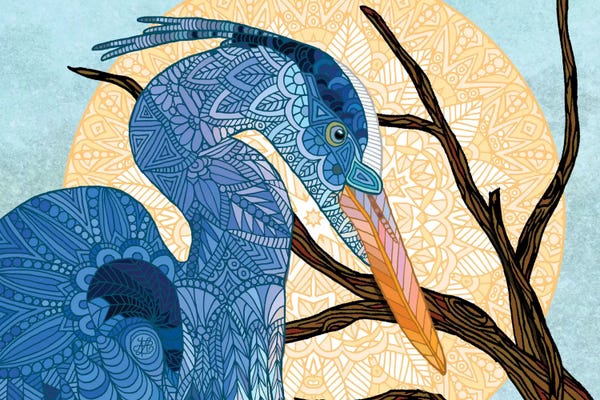 Egrets: Egret Sun by Angelika Parker