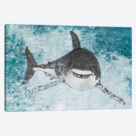 Shark Canvas Print #ANG259} by Angelika Parker Canvas Art Print