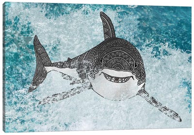Shark Canvas Art Print - Angelika Parker