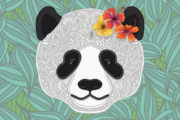 Pandas: Tropical Panda by Angelika Parker
