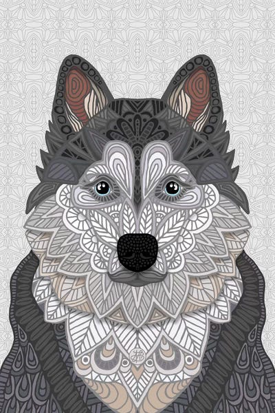 Husky by Angelika Parker metal wall art