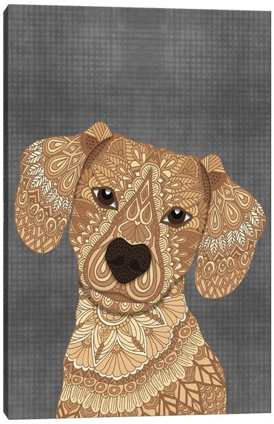 Wiener Dog Canvas Art Print - Angelika Parker