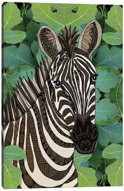 Zebra Canvas Art Print - Angelika Parker