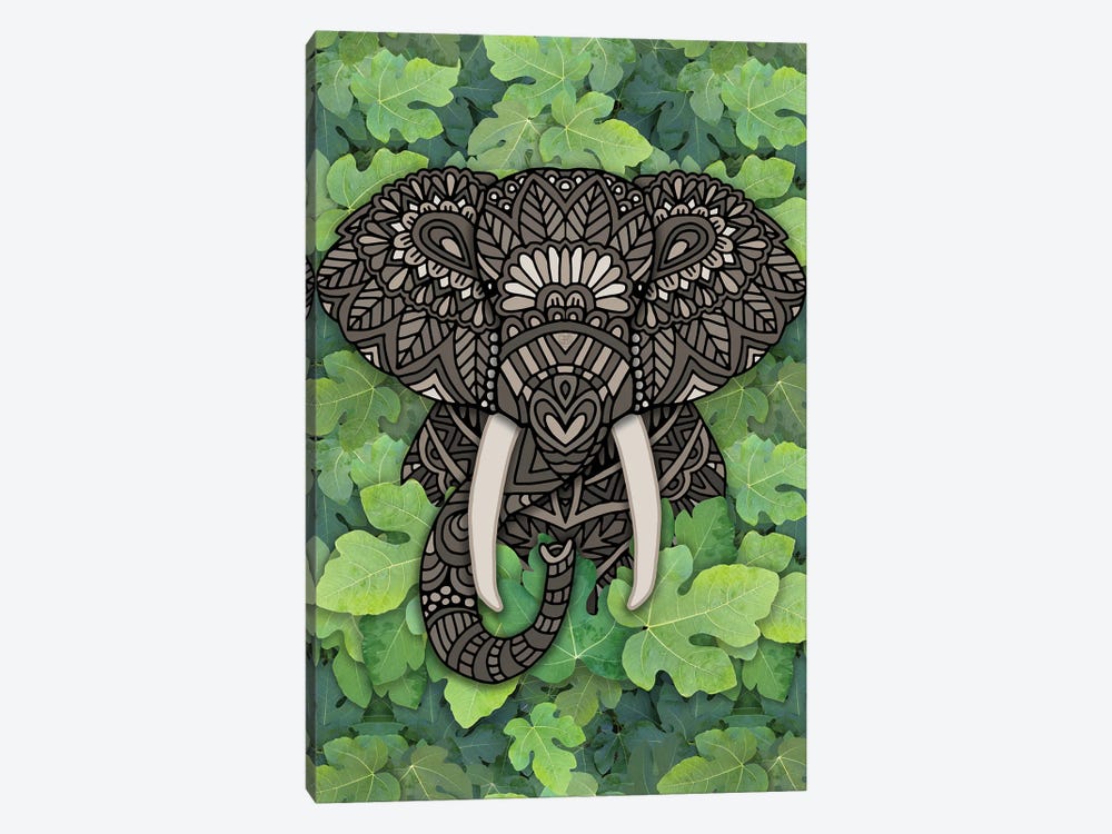 Jungle Elephant by Angelika Parker 1-piece Canvas Art Print