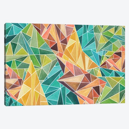 Fall Into Triangles Canvas Print #ANG27} by Angelika Parker Canvas Wall Art