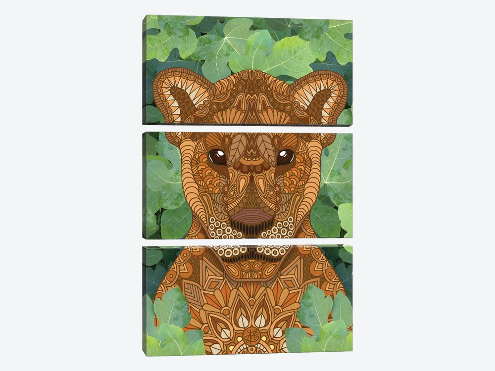 Lioness Queen by Angelika Parker 3-piece Canvas Art