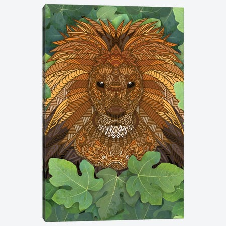 Lion King of the Jungle Canvas Print #ANG281} by Angelika Parker Canvas Art