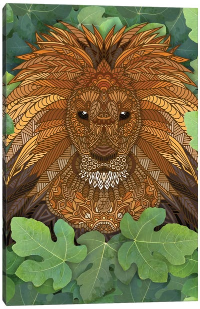 Lion King of the Jungle Canvas Art Print - Angelika Parker