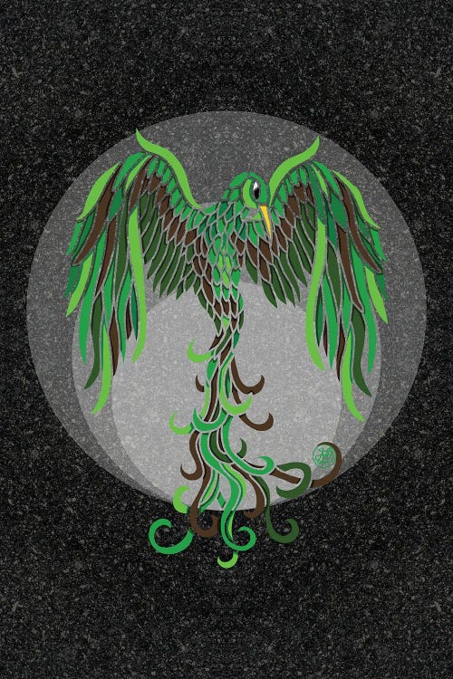 Earth Phoenix by Angelika Parker wall art
