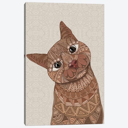 Hello Beautiful Cat Canvas Print #ANG288} by Angelika Parker Canvas Artwork
