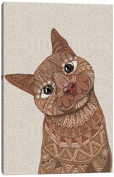 Hello Beautiful Cat Canvas Art Print - Angelika Parker