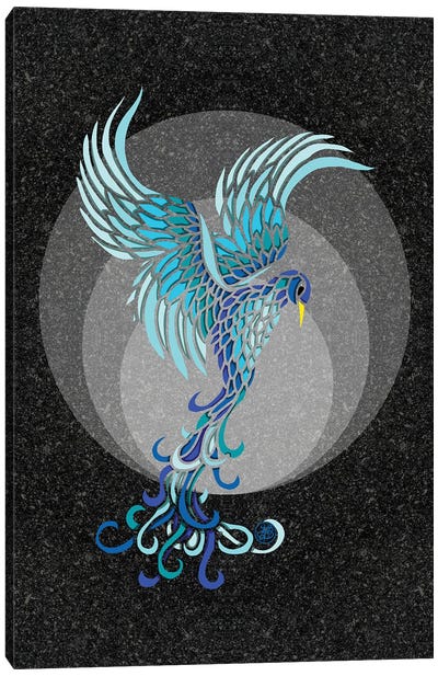 Water Phoenix Canvas Art Print