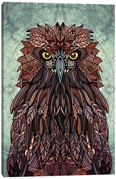 Golden Eagle Portrait Canvas Art Print - Angelika Parker