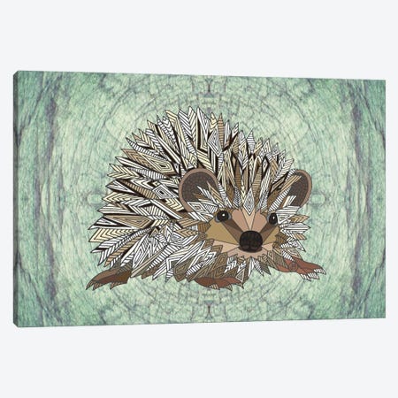 Woodland Hedgehog Canvas Print #ANG293} by Angelika Parker Art Print