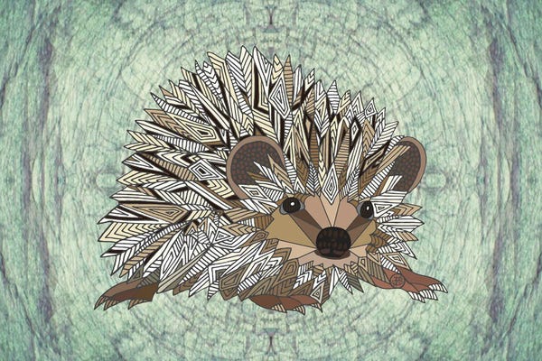 Hedgehogs: Woodland Hedgehog by Angelika Parker