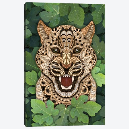 Jungle Leopard Canvas Print #ANG294} by Angelika Parker Canvas Artwork