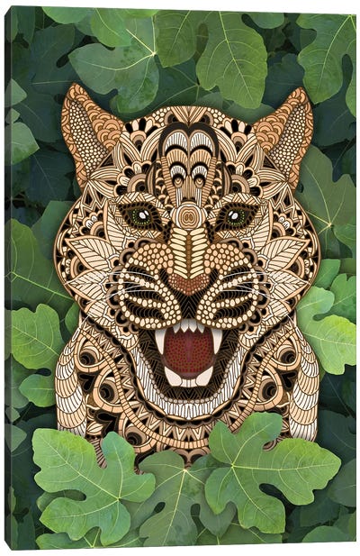 Jungle Leopard Canvas Art Print - Angelika Parker